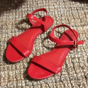 Tory Burch red sandals